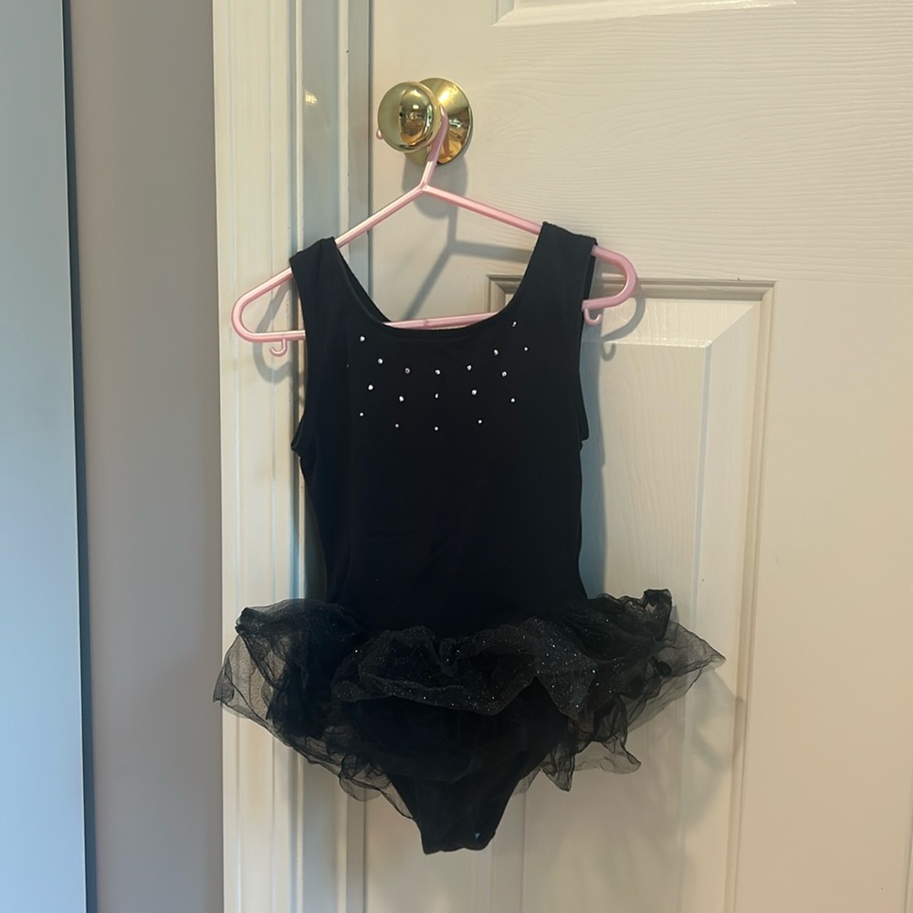 Danskin black leotard, size kids S (6/6x)